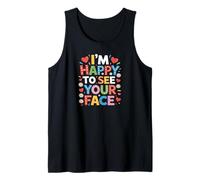 Retro Happy Teacher Back To School Camiseta sin Mangas