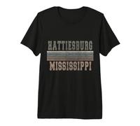 Retro Hattiesburg Misisipi Camiseta Premium