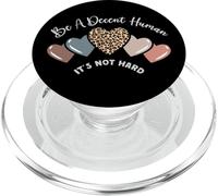 Retro Heart Be Kind Decent Human Not Hard Kindness Vintage PopSockets PopGrip para MagSafe