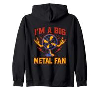 Retro Heavy-Metal Big Rock Music Fan Vintage Sudadera con Capucha