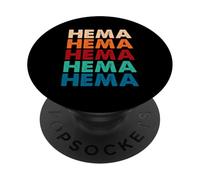 Retro Hema Tipografía Estilo 80s Esgrima Histórica PopSockets PopGrip Adhesivo