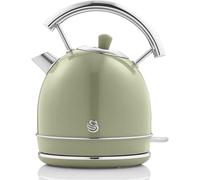 Retro Hervidor Agua Eléctrico, 1,8L, Resistencia Oculta Acero Inox., Inalámbrico