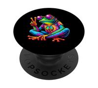 Retro Hippie Rana Tie Dye Batik 60 70 Vintage PopSockets PopGrip Adhesivo