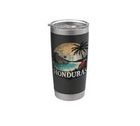 Retro Honduras Paisaje Vintage Recuerdo Vaso térmico de acero inoxidable de doble pared