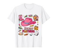 Retro Howdy Partners Cowgirl Cowboy Profesor De Vuelta A La Escuela Camiseta