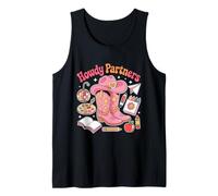 Retro Howdy Partners Cowgirl Cowboy Profesor De Vuelta A La Escuela Camiseta sin Mangas
