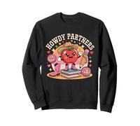 Retro Howdy Partners Cowgirl Cowboy Profesor De Vuelta A La Escuela Sudadera