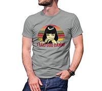 Retro I Said God Damn MIA Wallace Camiseta De Hombre Gris Size XL