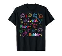 Retro I Speak Fluent Bubbles SLP Patólogo del Habla y lenguaje Camiseta