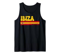 Retro Ibiza Ciudad España Vintage Estética Verano Vacaciones Camiseta sin Mangas