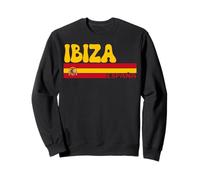 Retro Ibiza Ciudad España Vintage Estética Verano Vacaciones Sudadera