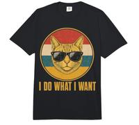 Retro Ich Mache Was ich Want, Cat Funny Cat Lover Comfort Colors Adult Heavyweight T-Shirt