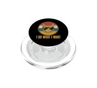 Retro Ich Mache Was ich Want, Cat Funny Cat Lover PopSockets PopGrip para MagSafe
