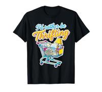 Retro I'D Rather Be Thrifting Mujeres para Niñas Hombres Niños Camiseta