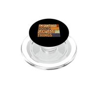 Retro I'm Santiago Doing Santiago Things Divertido Chiste de cumpleaños PopSockets PopGrip para MagSafe