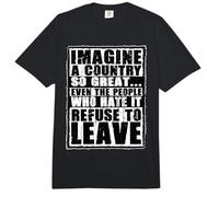 Retro Imagina un país Tan Grande Cita patriótica Americana Comfort Colors Adult Heavyweight T-Shirt