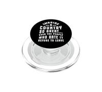 Retro Imagine un país Tan Grande Cita patriótica PopSockets PopGrip para MagSafe