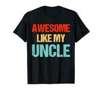 Retro Impresionante como Mi Tío Vintage Divertido Tío Camiseta