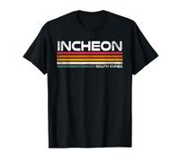 Retro Incheon Corea del Sur Diseño Coreano Viaje Souvenir Camiseta