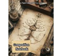 Retro Indian Chakra Illustration Aged Paper Looking Style Cover Composition Notebook: Vintage Historical Style Cover with 110 Pages College Ruled for Home and Work , School, College, University