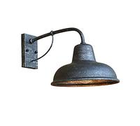 Retro Industrial Minimalista Redonda Redonda Lámpara en Espesor Buque de cavidad de Cabello Luz de Granero IP65 Decoración de iluminación de Pared Impermeable y a Prueba de óxido de Pared al Aire