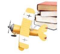 Retro Iron Aircraft Doble pata nostálgico: si te encanta la historia y la elegancia de los aviones antiguos, te encantarán estos modelos de aviones metálicos. Son pequeños y portátiles, soda