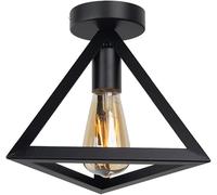 Retro Iron Black Ceiling Lamp LED Industrial Modern Ceiling Lamp - Lighting Cage Lamps Home Living Room Decoration,estilo minimalista