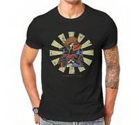 Retro Japanese Men Tshirt Space Pirate Captain Harlock Anime Crewneck Tops Fabric T Shirt Humor Birthday Gifts