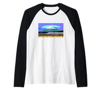 Retro Japonés Bala Tren Monte Fuji Rail Shinkansen Japón Camiseta Manga Raglan