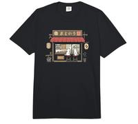Retro Japonés Cat Café Lofi Arte Estético Comfort Colors Adult Heavyweight T-Shirt