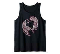Retro japonés Glitch Art Tiger Sumi-e Fighter Graphic Camiseta sin Mangas