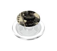 Retro Japonés Mech Anime Samurai Katana Vintage Kanji PopSockets PopGrip para MagSafe