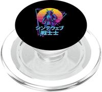 Retro japonés Samurai Juego sobre Pastel Pixel Art Glitch PopSockets PopGrip para MagSafe