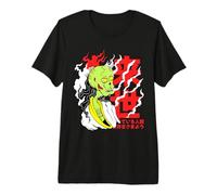 Retro Japonés Yokai Demon Yurei Manga Otaku Fantasma Camiseta Premium