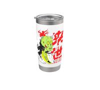 Retro Japonés Yokai Demon Yurei Manga Otaku Fantasma Vaso térmico de acero inoxidable de doble pared