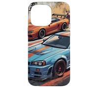 Retro JDM Legends Drift Race Cars Skyline Hecho En Japón Regalo Carcasa para iPhone 14 Pro MAX