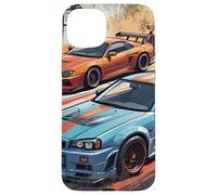 Retro JDM Legends Drift Race Cars Skyline Hecho En Japón Regalo Carcasa para iPhone 15 Plus