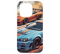 Retro JDM Legends Drift Race Cars Skyline Hecho En Japón Regalo Carcasa para iPhone 15 Pro