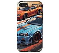 Retro JDM Legends Drift Race Cars Skyline Hecho En Japón Regalo Carcasa para iPhone SE (2020) / 7/8