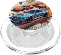 Retro JDM Legends Drift Race Cars Skyline Hecho En Japón Regalo PopSockets PopGrip para MagSafe
