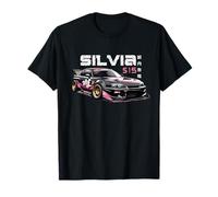 Retro JDM Silvia S15 Japón Mercado Nacional Drift Coche de Carreras Camiseta