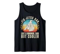 Retro Jiu-Jitsu Dad BJJ Hombres Día del Padre Vintage Jiu-Jitsu Papá Camiseta sin Mangas