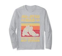 Retro Jiu-Jitsu Dad BJJ Padre Artes Marciales Manga Larga