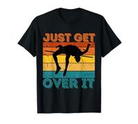 Retro Just Get Over It Pole Vault Vintage Pole Vaulting Camiseta