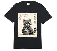 Retro Kawaii Samurai Cat Sakura Arte Vintage Japonés Comfort Colors Adult Heavyweight T-Shirt