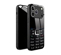 Retro Keypad Phone Case for iPhone - Nostalgic Keypad Design, Full Coverage Anti-Drop Phone Case for iPhone 17 16 15 14 13 Pro MAX, Glossy Glass Finish (Black,14 Pro MAX)