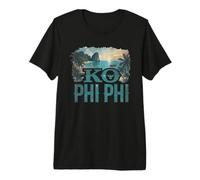 Retro KO Phi Phi Paisaje Vintage Recuerdo Camiseta Premium
