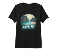 Retro KO Phi Phi Paisaje Vintage Recuerdo Camiseta Premium