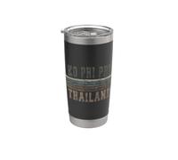 Retro Ko Phi Phi Tailandia Vaso térmico de acero inoxidable de doble pared