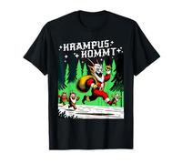 Retro Krampus Kommt Scary Christmas ¡Feliz Krampusnacht! Camiseta